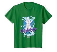 Naruto Shippuden Sasuke Kanji Distressed Hintergrund Anime T-Shirt, Kinder, Dunkelgrün, 152
