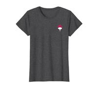 Naruto Shippuden Sasuke Uchiha Icon Front and Back Anime T-Shirt, Damen, Anthrazit Meliert, XS