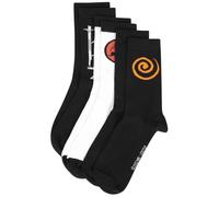 Difuzed Socken Naruto Shippuden Sasuke Symbol Crew Herren Schwarz/Weiß EU 39-42