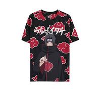 Naruto Shippuden - Itachi Clouds - Digital Printed Loose Fit Men's T-shirt Multicolor-M