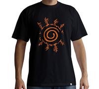Naruto Shippuden T-Shirt Siegel, Schwarz, XXL