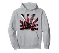 Naruto Shippuden The Akatsuki Pullover Hoodie, Unisex für Erwachsene, Grau Meliert, M