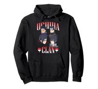 Naruto Shippuden Uchiha Clan Collage with Symbols Anime Pullover Hoodie