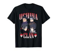 Naruto Shippuden Uchiha Clan Collage with Symbols Anime T-Shirt