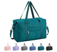 Narwey 20L Ryanair Handgepäck 40x30x20 für Flugzeug, Klein Faltbare Reisetasche Damen & Kliniktasche Geburt Sporttasche Weekender Damen Herren (Blaugrün)