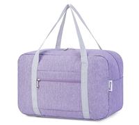 Narwey 20L Ryanair Handgepäck 40x30x20, Klein Sporttasche Faltbare Reisetasche Handgepäck Tasche Flugzeug für Damen, Travel Bag Weekender Herren (Lila)