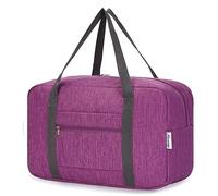 Narwey 20L Ryanair Handgepäck 40x30x20, Klein Sporttasche Faltbare Reisetasche Handgepäck Tasche Flugzeug für Damen, Travel Bag Weekender Herren (Dunkles Violet)