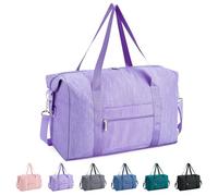 Narwey 20L Ryanair Handgepäck 40x30x20, Ryanair Handgepäck Tasche 40x20x25 für Flugzeug, Klein Faltbare Reisetasche Damen & Kliniktasche Geburt Sporttasche Weekender Damen Herren (Violett)