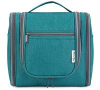 Narwey Groß Kulturbeutel Damen & Herren - Gross Kulturtasche Zum Aufhängen, Kinder Kosmetiktasche - Waschtasche für Mädchen (Blaugrün (Groß))