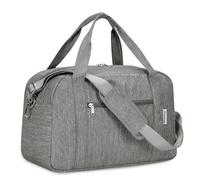 Narwey Ryanair Handgepäck 40x30x20, Klein Sporttasche Faltbare Reisetasche Handgepäck Tasche Flugzeug für Damen, Travel Bag Weekender Herren 20L (Grau)