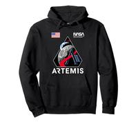 NASA Artemis II Mission Patch Gedenken Retro Worm Logo Pullover Hoodie