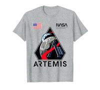 NASA Artemis II Mission Patch Gedenken Retro Worm Logo T-Shirt