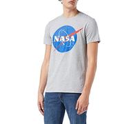 Nasa Herren Circle Logo T Shirt, Grau (Sports Grey Spo), S EU