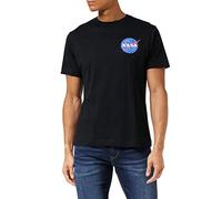 Nasa Herren Core Logo T Shirt, Schwarz (Black Blk), S EU