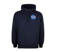 Nasa Herren Small Core Logo Hoodie Kapuzenpullover, Blau (Navy Blue NVY), X-Large
