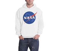 Nasa Herren USG-3-NAS001-H39-8 Kapuzenpulli, Bianco, L