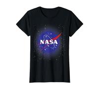 NASA Logo In Space Graphic T-Shirt, Damen, Schwarz, M