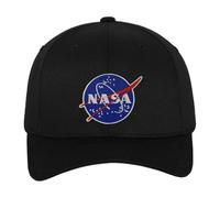 NASA Offizielles Lizenzprodukt Insignia Flexfit Cap (Schwarz), Klein/Mittel