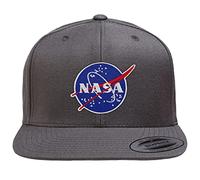 Nasa Offizielles Lizenzprodukt Insignia Premium Snapback Cap (Dunkelgrau), Einheitsgröße