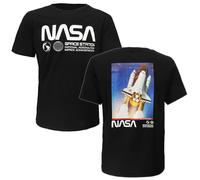 NASA Planets Logo x Space Shuttle Endeavour T-Shirt - offizielles Merchandise Größe: XXL Schwarz
