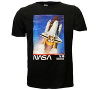 NASA-Raketenstart-T-Shirt XXL Schwarz
