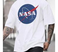 NASA - Raumstil 1pcs 220g 100% Baumwolle T - Shirt, Klassisches Logo - Druck, Muss - Haben für Technikbegeisterte & Outdoor - Entdecker