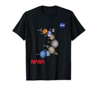NASA Sonnensystem Planeten Worm Insignia Logo T-Shirt