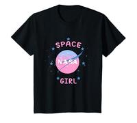 NASA Space Girl Sterne Insignia Meatball Logo T-Shirt