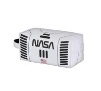 NASA Spaceship-Brick Plus Reise-Kosmetiktasche, Weiß, 25 x 12 cm