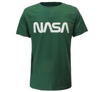 NASA T-Shirt grün-weißes Logo L Grün