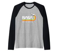 NASA Unites States Iconic Space Shuttle Flying Chest Logo Raglan