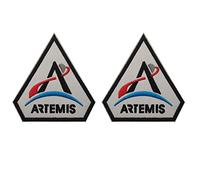 Nasa's Artemis 1 Mond Rakete Weltraum-Erkundung Mission bestickte Applikation Patches lustige bestickte Applikation Patches Taktische Militärische Moral Kampf Armband Abzeichen