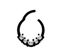 Nasenpiercing ADELIA´S "Piercing - Nasenpiercing 316L Stahl Stein", schwarz, Piercings, Damen, mit Stein, Ø 7 mm, 316L Stahl (11074766-0) schwarz