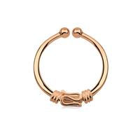 Nasenpiercing ADELIA´S "Piercing Nasenpiercing", Damen, Gr. 11, rosa (rosegold), Silber 925 (Sterlingsilber), Piercings, Klemmring aus 925 Silber PVD 18kt. Rosè Gold beschichtet (41966248-0) rosegold