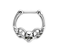 Nasenpiercing ADELIA´S "Piercing Nasenpiercing", Damen, Gr. 6, silber, Chirurgiestahl, Piercings, 316l Stahlstab als Verschluss Clicker (59390532-0) silber