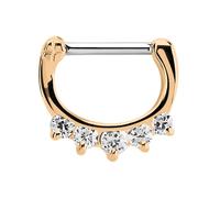 Nasenpiercing ADELIA´S "Piercing Nasenpiercing", Damen, Gr. 8, rosa (rosegold), Silber 925 (Sterlingsilber), Piercings, mit 316l Stahlstab als Verschluss Clicker (66925252-0) rosegold