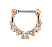 Nasenpiercing ADELIA´S "Piercing Nasenpiercing", Damen, Gr. 8, rosegold, Silber 925 (Sterlingsilber), Piercings, mit 316l Stahlstab als Verschluss Clicker (70112807-0) rosegold