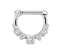 Nasenpiercing ADELIA´S "Piercing Nasenpiercing", Damen, Gr. 8, silber, Silber 925 (Sterlingsilber), Piercings, mit 316l Stahlstab als Verschluss Clicker (65149021-0) silber