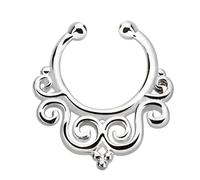 Nasenpiercing ADELIA´S "Piercing Nasenpiercing", Damen, Gr. 9, silber, Silber 925 (Sterlingsilber), Piercings, Klemmring aus 925 Silber (42534707-0) silber