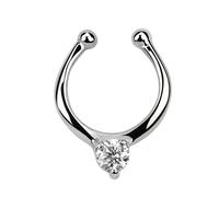 Nasenpiercing ADELIA´S "Piercing Nasenpiercing", Damen, Gr. 9, silber, Silber 925 (Sterlingsilber), Piercings, Klemmring aus 925 Silber (19535869-0) silber