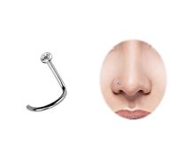 Nasenpiercing ADELIA´S "Piercing - Nasenpiercing Titan Spirale Zirkonia", rot, Piercings, Damen, Spirale mit Zirkonia, 7 mm Länge, 1 mm Stärke, Titan (85396843-0) rot