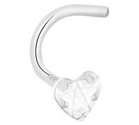 Nasenpiercing AMOR "Schmuck Geschenk Piercing Körperschmuck Silber 925 Heart", silber (silberfarben), Piercings, Damen, Silber 925 (Sterlingsilber) (44626302-0) silberfarben