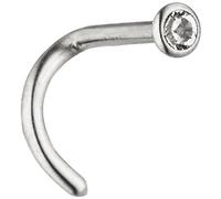 Nasenpiercing Nasenstecker Edelstahl mit Kristallstein