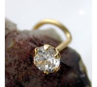 Nasenstecker 3mm Zirkonia 18Kt GOLD