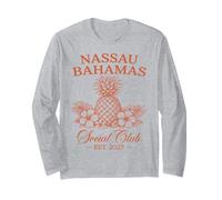 Nassau Bahamas Social Club Est 2027 Inselurlaub Langarmshirt