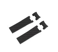 NASUNJIA 22 Mm X 20 Mm Silikon-Uhrenarmband, Kompatibel Mit Ulysse Nardin DIVER MARINE-Kautschukarmbändern(Black)