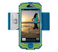 Nathan Sonic Boom Oberarmtasche für iPhone 5 Lime-Blue