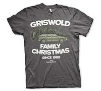 National Lampoon's Christmas Vacation Offizielles Lizenzprodukt Griswold Family Christmas Herren T-Shirt (Dunkelgrau), X-Large