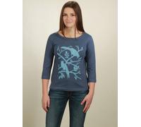 NATIVE SOULS Longsleeve 3/4-Arm Damen - Birds - dark blue dark blue M