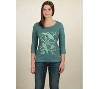 NATIVE SOULS Longsleeve 3/4-Arm Damen - Birds - light turquoise light turquoise S